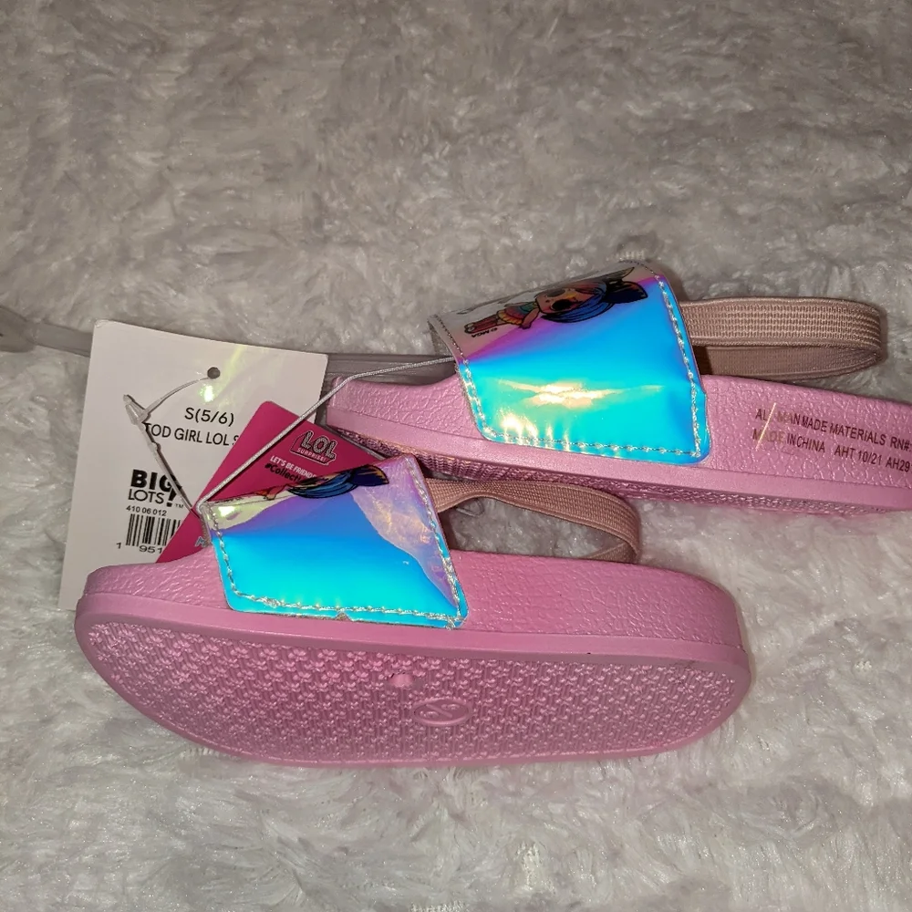 Nwts LOL surprise! Toddler girl slides/sandals - Picture 12 of 13